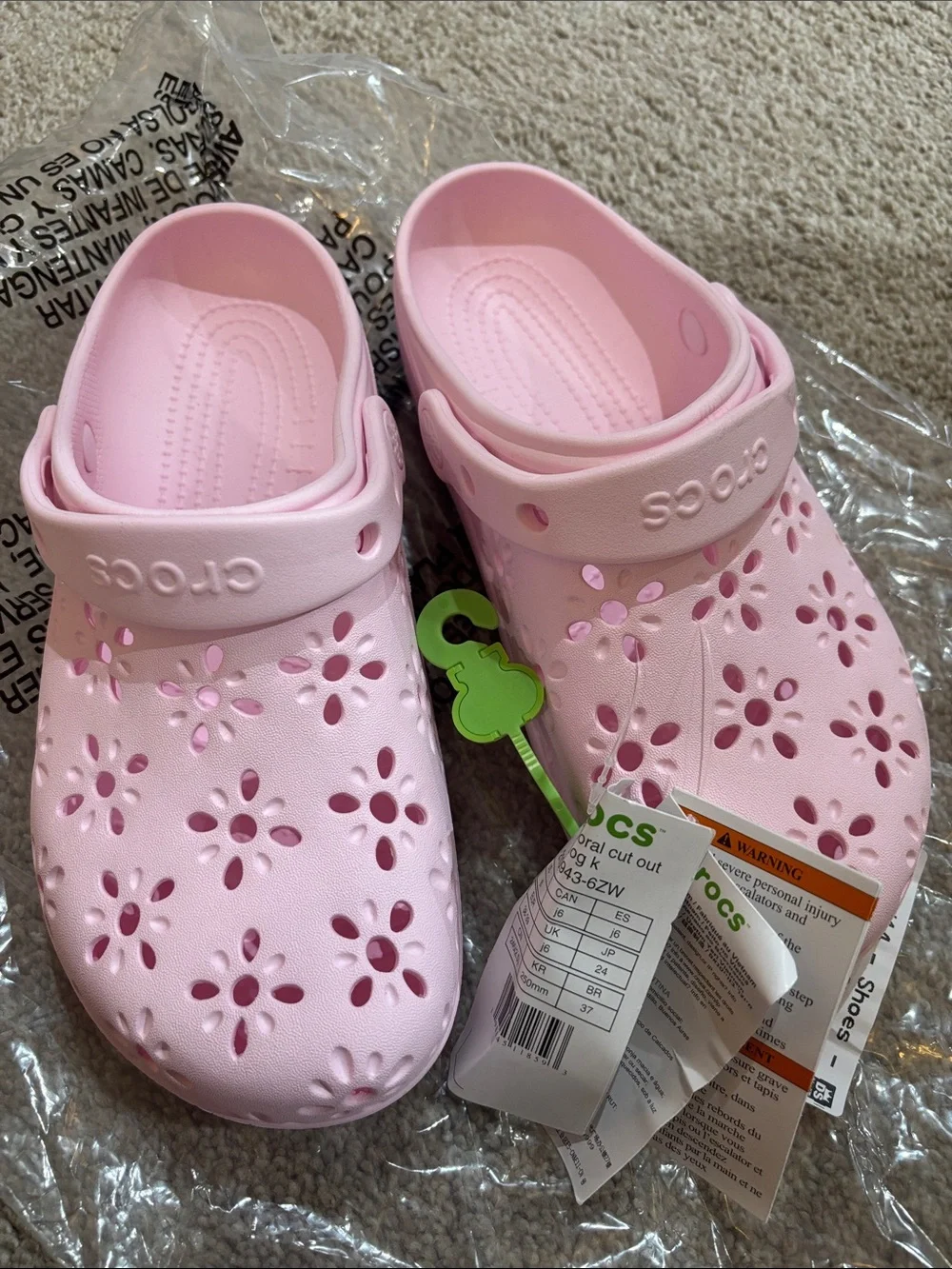 CROCS Kids Classic Clog Floral Cut Out